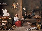 TENIERS, David the Younger Kitchen Scene (mk14) oil painting